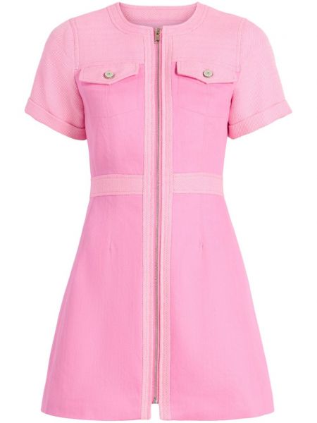 Pamučna mini haljina Cinq A Sept ružičasta