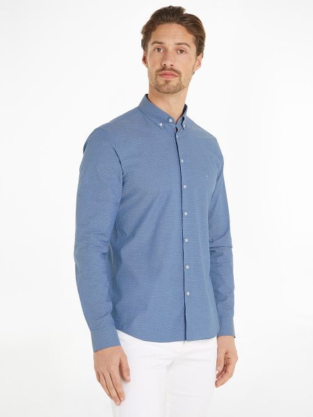 Camisa slim fit Calvin Klein azul
