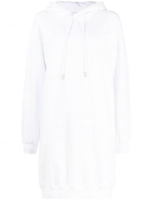 Bavlněné šaty s potiskem Off-white bílé