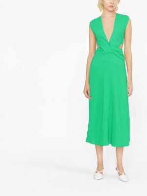 Večerní šaty Victoria Beckham zelené