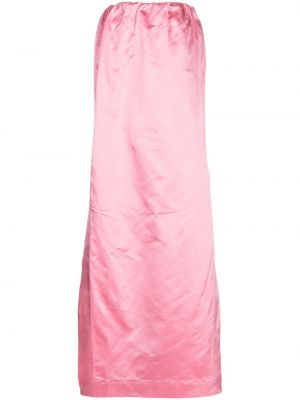 Selyem szatén szoknya Sa Su Phi rózsaszín