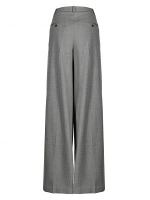 Spodnie w tropikalny nadruk relaxed fit plisowane Michael Kors Collection szare