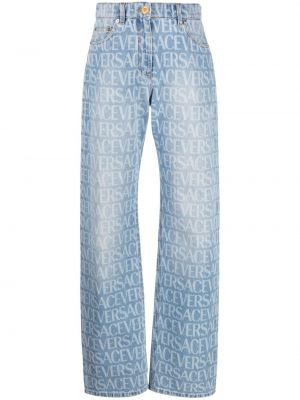 Straight jeans mit print Versace