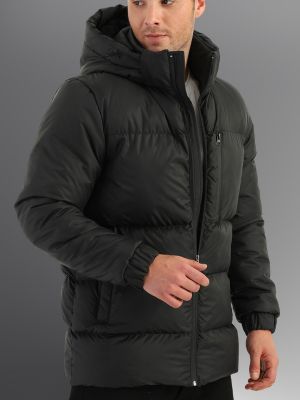 Nepromokavý zimní kabát s kapucí D1fference černý