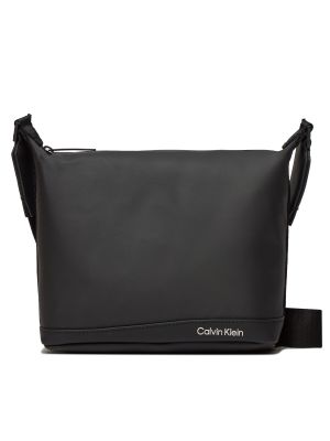 Laza szabású laza szabású crossbody táska Calvin Klein fekete