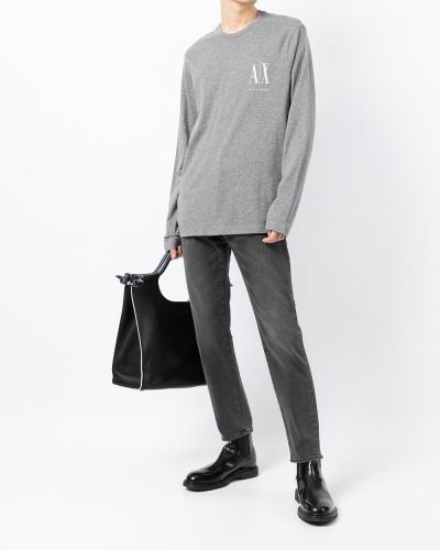 Camiseta manga larga Armani Exchange gris