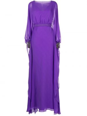 Drapiruotas vakarinė suknelė Sachin & Babi violetinė