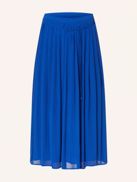 Плиссированная юбка Comma синяя