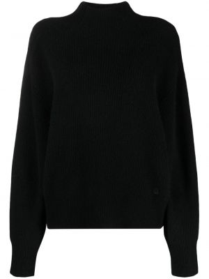 Vlnený sveter Loulou Studio čierna