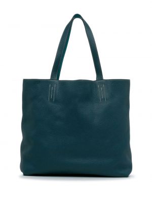 Beidseitig tragbare shopper handtasche Hermès Pre-owned blau