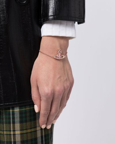 Colgante de cristal Vivienne Westwood rosa