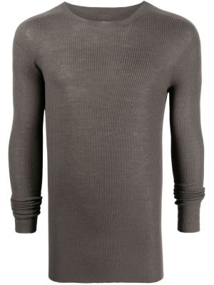 Kašmírový svetr Rick Owens šedý