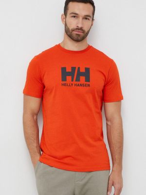 Тениска с дълъг ръкав Helly Hansen оранжево