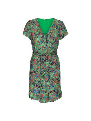Mini vestido con estampado Only verde