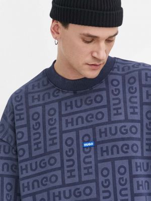 Pamut melegítő felső Hugo Blue kék