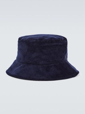 Manšestrový klobouk Miu Miu modrý