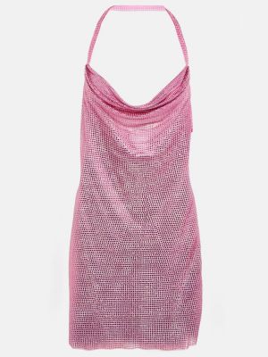 Kleid mit kristallen Giuseppe Di Morabito pink