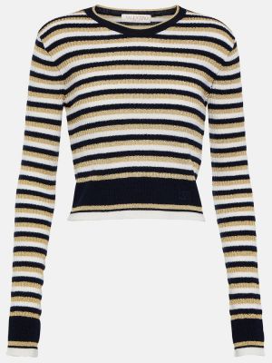Jersey de lana a rayas de tela jersey Valentino