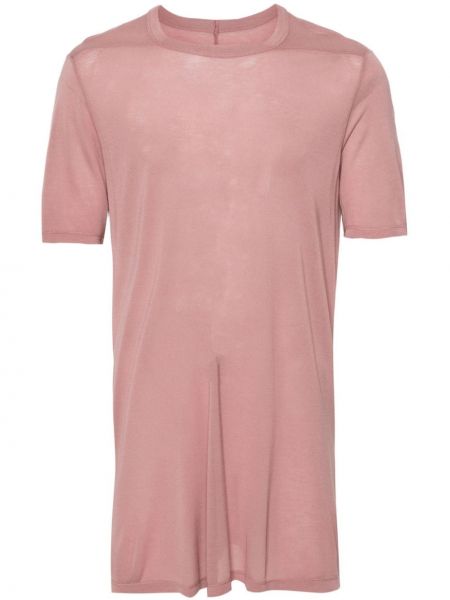 T-shirt mit rundem ausschnitt Rick Owens pink