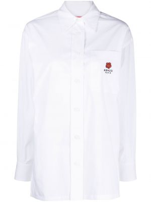 Camicia ricamata Kenzo bianco