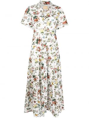 Trykt floral dress Erdem hvit