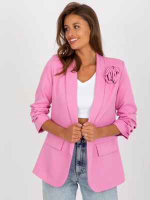 Geacă cu volane Fashionhunters roz