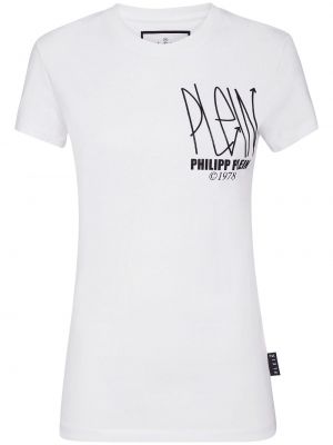 Koszulka z nadrukiem Philipp Plein biała