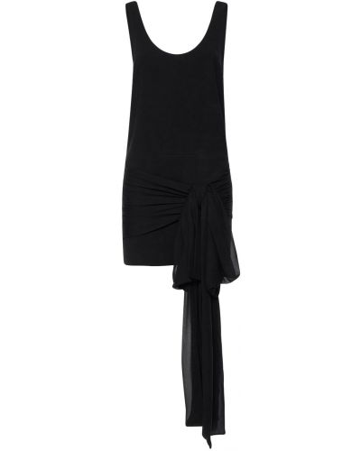 Sukienka mini z wiskozy z dżerseju Philosophy Di Lorenzo Serafini czarna