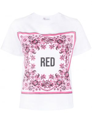 Тениска на цветя с принт Red Valentino