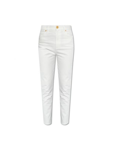 Białe jeansy skinny slim fit Balmain