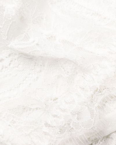 Biustonosz koronkowy Anine Bing biały