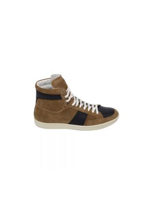 Sneakersy zamszowe Yves Saint Laurent Vintage brązowe