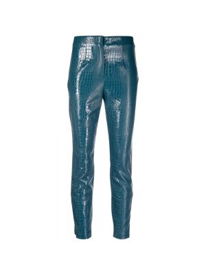 Pantalon en cuir Rotate Birger Christensen bleu