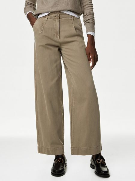 Kalhoty Marks & Spencer hnědé