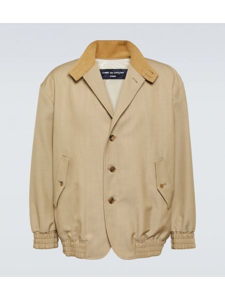 Giacca di lana mohair Comme Des Garçons Homme beige