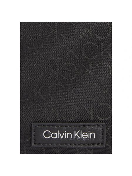 Riñonera de tejido jacquard Calvin Klein negro