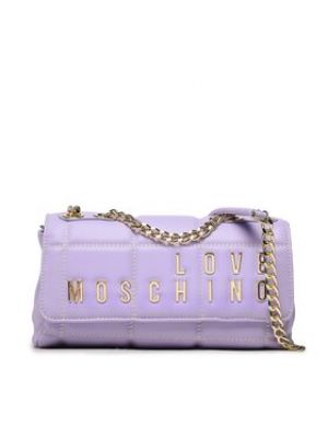 Listová kabelka Love Moschino fialová
