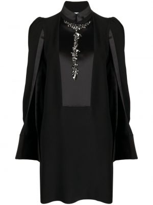 Sukienka koktajlowa z kryształkami Dice Kayek czarna
