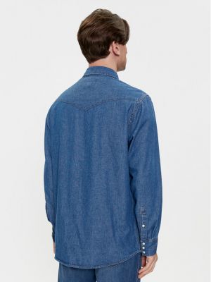 Дънкова риза Wrangler синьо