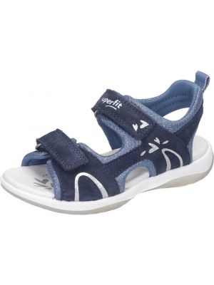 SUPERFIT Sandále 'Sunny'  tmavomodrá / strieborná / modrosivá