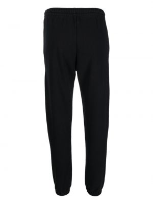 Haftowane spodnie sportowe bawełniane Mc2 Saint Barth czarne