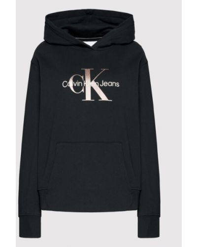 Calvin Klein Jeans Plus Pulóver J20J218020 Fekete Relaxed Fit
