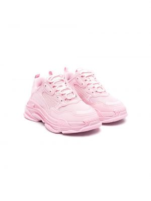 Blonder snøring sneakers for jenter Balenciaga Kids rosa