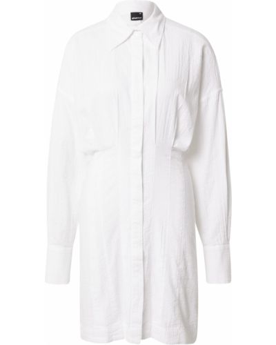 Рокля тип риза Gina Tricot бяло