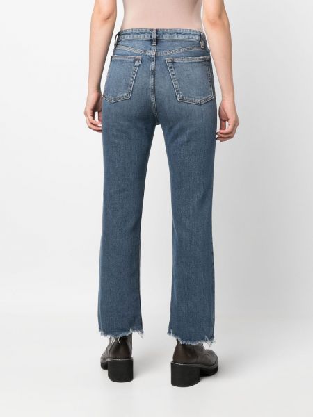Jeans a zampa baggy 3x1 blu