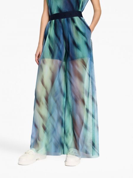 Kalhoty s potiskem s abstraktním vzorem relaxed fit Armani Exchange modré