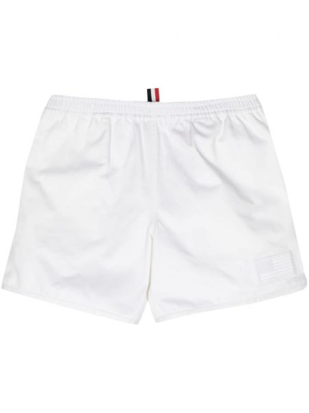 Puuvilla bermudashortsit Thom Browne valkoinen