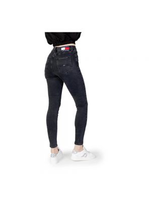 Skinny jeans mit geknöpfter mit reißverschluss Tommy Jeans schwarz