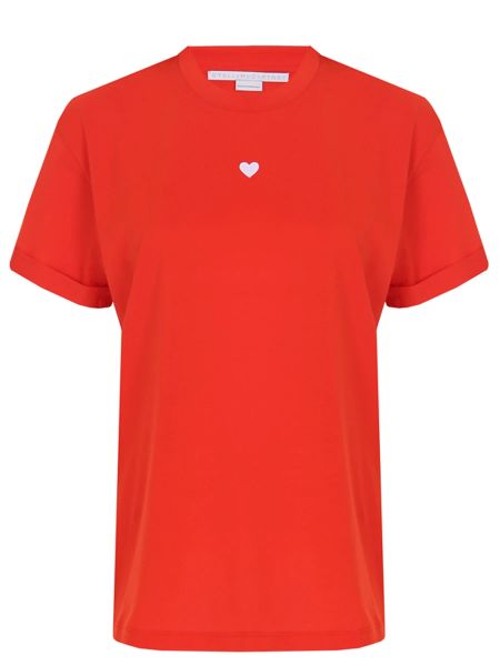 Оранжевая футболка Stella Mccartney