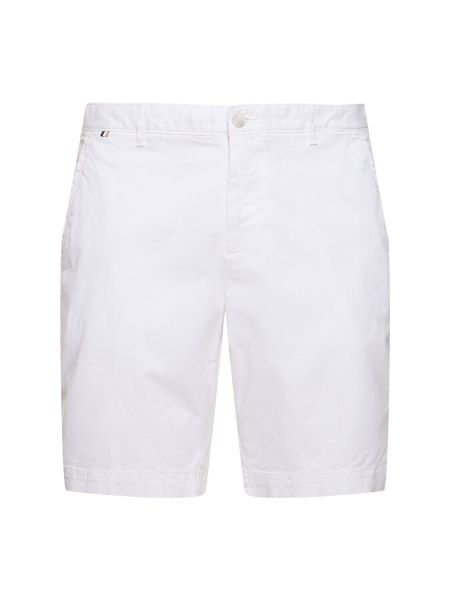 Pantalones cortos de algodón Boss blanco